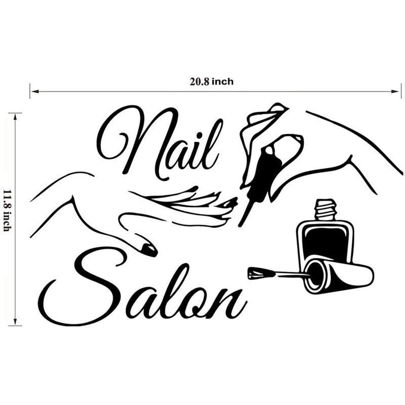 ADECNS Wall Stickers Decor-Nail Salon Quote Window Sticker Art Polish Bar Manicure Viny Art Decals Manicure Nails Decoration - Image 4